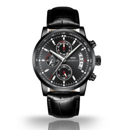 cwp Men Watches Top Brand Luxury Male Leather Waterproof Sport Quartz Chronograph Military Wrist Watch Clock Relogio Masculino G1