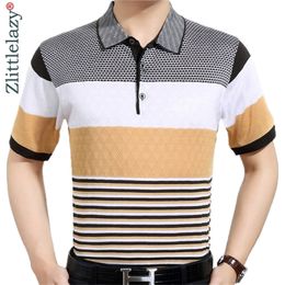 Brand Casual Summer Striped Short Sleeve Polo Shirt Men Poloshirt Jersey Luxury Mens Polos Tee Shirts Dress Fashions 41616 220402