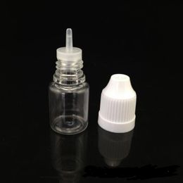 5ml Clear Plastic Dropper Bottle Empty E Liquid Refillable Bottles With Childproof Cap