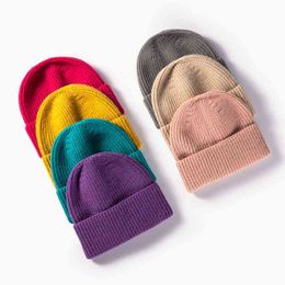 Beanie/Skull Caps Ball Caps Solid Colour Beanie Hats Women Knit Hats Mens Hats Au T220823