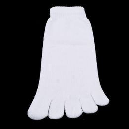 Sports Socks 1Pair White Black Grey Men Toe Bamboo Fibre High Quality Male Summer Winter Cotton Five Finger