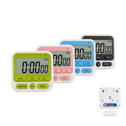 Digital Kitchen Timer 24 Hour Clock & Alarm Memory Function for Kids Teachers Cooking Large LCD Display XBJK2205