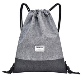 beach drawstring backpacks UK - Backpack Beach Bag Outdoor Fitness Sport Bundle Pocket Unisex Drawstring Women Tide BagBackpack
