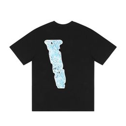Designer's seasonal new American hot selling summer T-shirt for men's daily casual letter printed pure cotton topKHWN