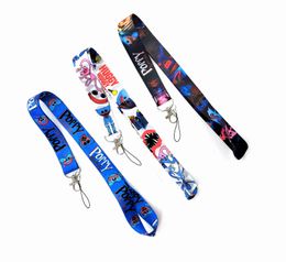 Cell Phone Straps & Charms 20pcs Cartoon Japan Lanyard For Keychain ID Card Cover Pass Gym USB Badge Holder Key Ring Neck Accessories Jewellery Gift for girl boy #66