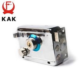 KAK-9331 Exterior Iron Door Locks Security Anti-theft Lock Multiple Insurance Lock Wood Gate Lock For Furniture Hardware 201013