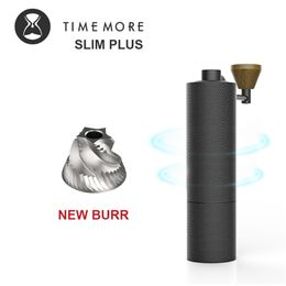 TIMEMORE slim plus coffee grinder brewing and espresso burr upgrade coarseness adjustment portable manual mill 210309