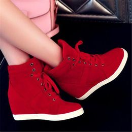 sneaker wedges red