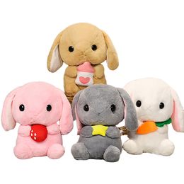 22 cm adorabile bambola lop carino orecchie lunghe conigli conigli peluche peluche rosa bruno grigio bianco peluche bambini regalo di compleanno
