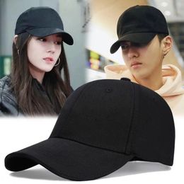 High Quality Unisex Black Womens Baseball Cap Men Kpop Korea Style Solid Snapback Mens Caps Male Sport Hat Gorras Mujer