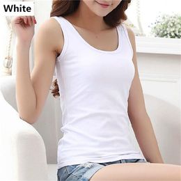 Women's Tanks & Camis Spring Summer Fashion Women Sexy O-Neck Cotton Top Girl Bottoming Shirt Sports Clothing Office Lady T-Shirt Party Gift