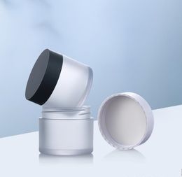 50ML Frosted Plastic Empty Makeup Jar Box Portable Refillable Bottle Face Cream Container Travel Cosmetic Pot SN4548