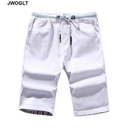 Summer Casual Shorts Fashion Drawstring Waist Korean Style Man Short Joggers Knee Length Bermuda Shorts 4XL 5XL 210412