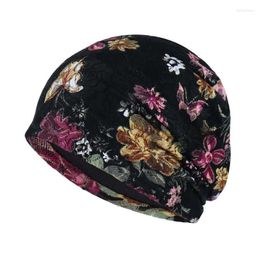 Beanie/Skull Caps Summer Thin Breathable Lace Turban Cap Month Pile Chemotherapy Hat Delm22