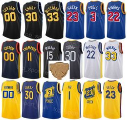 The Finals Patch Printed Basketball Poole Jersey Damion Lee Nemanja Bjelica Otto Porter Jr Draymond Green James Wiseman Jonathan Kuminga Kevon Looney Iguodala