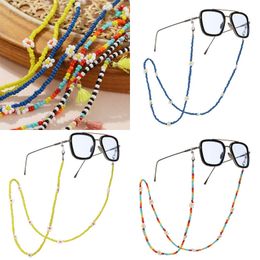 Bohemian Glasses Chain Color Beaded Eyeglass Sunglasses Spectacle Cord Neck Strap String Mask Eye Wear Party Jewelry W220422