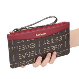 zipper wristbands Australia - Wholesale Printing Pattern Zipper Clutch Bag Large Capacity Wallet With Wristband Card Holder Wallet For Ladies