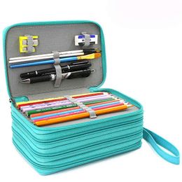 Learning Toys Kawaii School Pencil Case 72 Holes Penal Pencilcase for Girls Boys Pen Bag Large Cartridge Penalties Big Box Stationery Pouch T220829