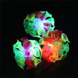 Plastic Soft Sucker Sticky Adhesive Glowing Ball Toy Outdoor Fun Sport Game Educational Novelty Toys