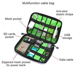 Viaje portátiles bolso de retención Organizer case para accesorios electrónicos 