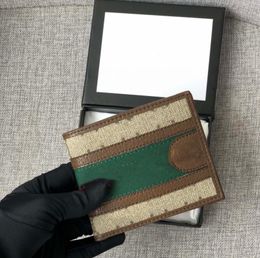 2023 quality designers wallets cardholder France Paris plaid style luxurys mens wallet
