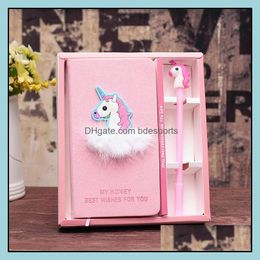 Notepads Notes Office School Supplies Business Industrial Cactus Notebook Box Set Diary With Gel Pen Stationery Gift For Girls Kids Studen