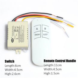 Switch Wireless ON/OFF 1/2/3/4 Ways 220V Lamp Remote Control Receiver Transmitter Controller Indoor Home Replacements PartsSwitch