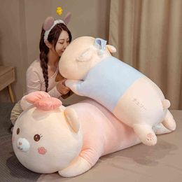 7090110Cm Lovely Cherry Bear Plush Pillow Kawaii Pillows Soft Animal Teddy Bear Plush Toy For Girls Kids Birthday Xmas Gifts J220729