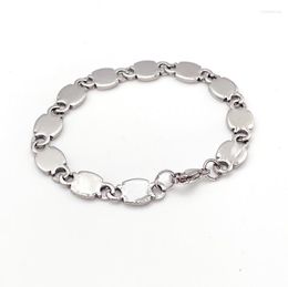 Link Chain 9MM Stainless Steel Coffee Bean Beads Bracelet For Women Men Trum22