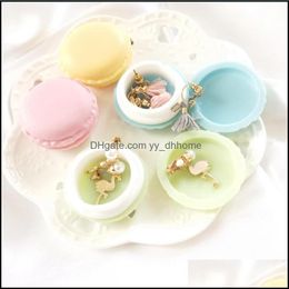 Storage Boxes Bins Home Organization Housekee Garden Mini Aroon Jewelry Box Ring Earring Stud Candy Cute Case Plastic Containers Room Car