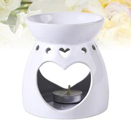 Fragrance Lamps Heart Shaped Aroma Burner Unique Style Incense Holder Ash Catcher Desktop Decoration For Home Room Bedroom WithoutFragrance