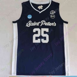 Wholesale Custom St. Peter's Peters Peacocks Basketball Jersey NCAA College Daryl Banks III KC Ndefo Doug Edert Matthew Lee Fousseyni Drame Murray Dasher