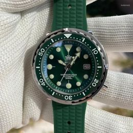 Wristwatches STEELDIVE SD1975 Can Diver Mechanical Watch Ceramic Bezel Luminous Automatic NH35 30Bar Waterproof Sapphire Crystal