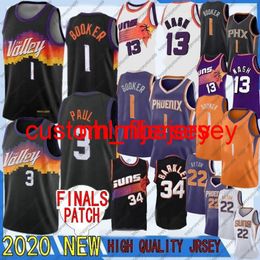 Top Devin 1 Booker Chris 3 Paul DeAndre 22 Ayton Steve 13 Nash NCAA 2021 New Suns Basketball Jerseys 34 Barkley 1 Booker 3 Paul S-XXL