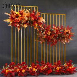 Party Decoration Wedding Props Wrought Iron Flower Stand Stage Linear Screen Arch Mori Series Outdoor Background Metal FrameParty