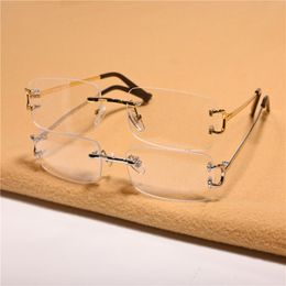 Fashion Sunglasses Frames Vazrobe Gold Eyeglasses Women Rimless Glasses Male Luxury Spectacles For Prescription Reading Myopia LensFashion