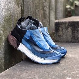 Esclusivo scarpe vintage lavate in difficoltà 11bs piattaforma stivali scarpe da ginnastica patchwork stivali da uomo di lusso