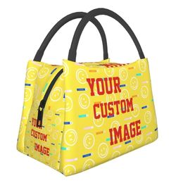 Custom s for Women Personalised Printed Picnic Portable Aluminium Foil Insulated Refrigerated Lunch Box Bag 11005 220711