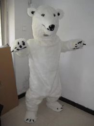 Halloween polar bear Mascot Costume Top Quality Cartoon Animal Anime theme character Adult Size Christmas Carnival Birthday Party Fancy Outfit