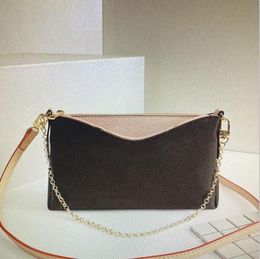 M41638 Genuine Leather Classic Purses Mono Canvas Pallas Clutches Women Tote Chain Crossbody Bag Shoulder Bags 01