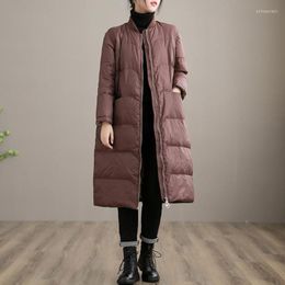 Women's Down & Parkas Winter Warm Long Duck Jackets Women Fashion Thick Oversize Coat Autumn Casual Pocket Basic ED1721Women's Phin22