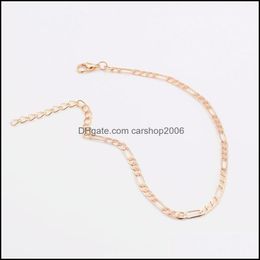 Anklets Jewellery European And American Foreign Trade Fashion Simple Versatile Metal Chain Ladies Anklet 1496 V2 Drop Delivery 2021 K3Tws