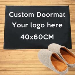 Custom Doormat Entrance Welcome Mats Hallway Doorway Bathroom Kitchen Rugs DIY Floor Mats Carpet All Color All Anime Rug 220616