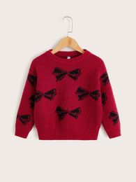 Toddler Boys Bow Pattern Sweater SHE