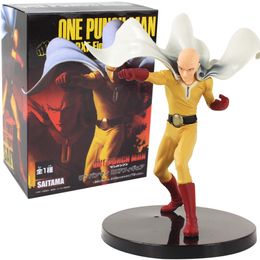 19cm Anime One Punch Man Figure Toy Saitama Sensei DXF Hero PVC Action Figure Model Doll Collectible Figure Gift 220702