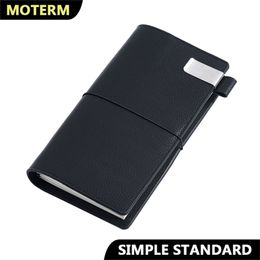Moterm Travel Journal Simple Series Standard Size Notebook Genuine Leather Organiser Refillable Cowhide Diary Sketchbook Planner 220401
