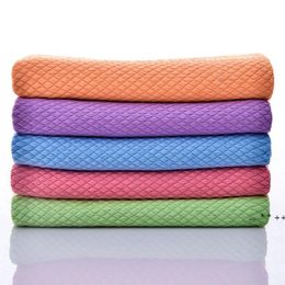 Soft Microfiber Cleaning Towel Absorbable Glass Kitchen Cleaning Cloth Wipes Table Window Car Dish Towel Rag GCF14347