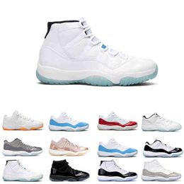 boys shoes size 11 Canada - Limited Discount Legend Blue 11 Men Women 11s Basketball Shoes Sneakers Low Bred Concord Cap And Gown Gamma Boys Trainers Size 7-13