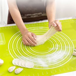 Silicone Kitchen Kneading Dough Mat Cookie Cake Baking Tools Thick Nonstick Rolling s Pastry Accessories Sheet Pad 220813
