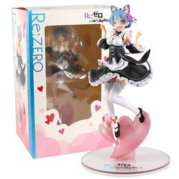 Re ZERO Starting Life In Another World Rem Nekomimi Ver Figure PVC Collection Model Toys Brinquedos 220702